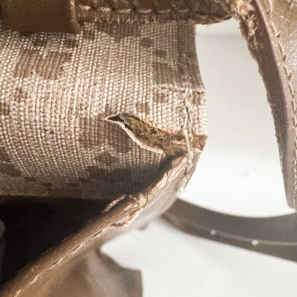 Vintage Nina Ricci Coated Canvas Leather Small Messenger Bag - Picture 10 of 16